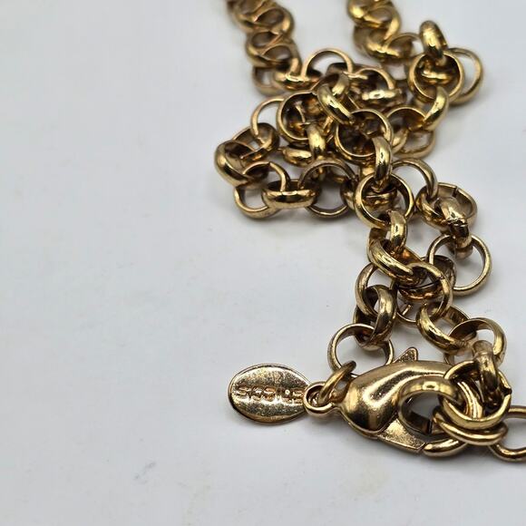 Chico's Tassel Necklace Cluster Strings Off White Creamy Beads Simulated Pearls - Picture 7 of 8